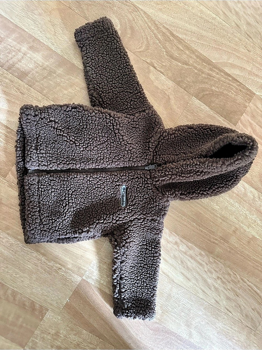 Columbia Sherpa Full-Zip Jacket Brown Small